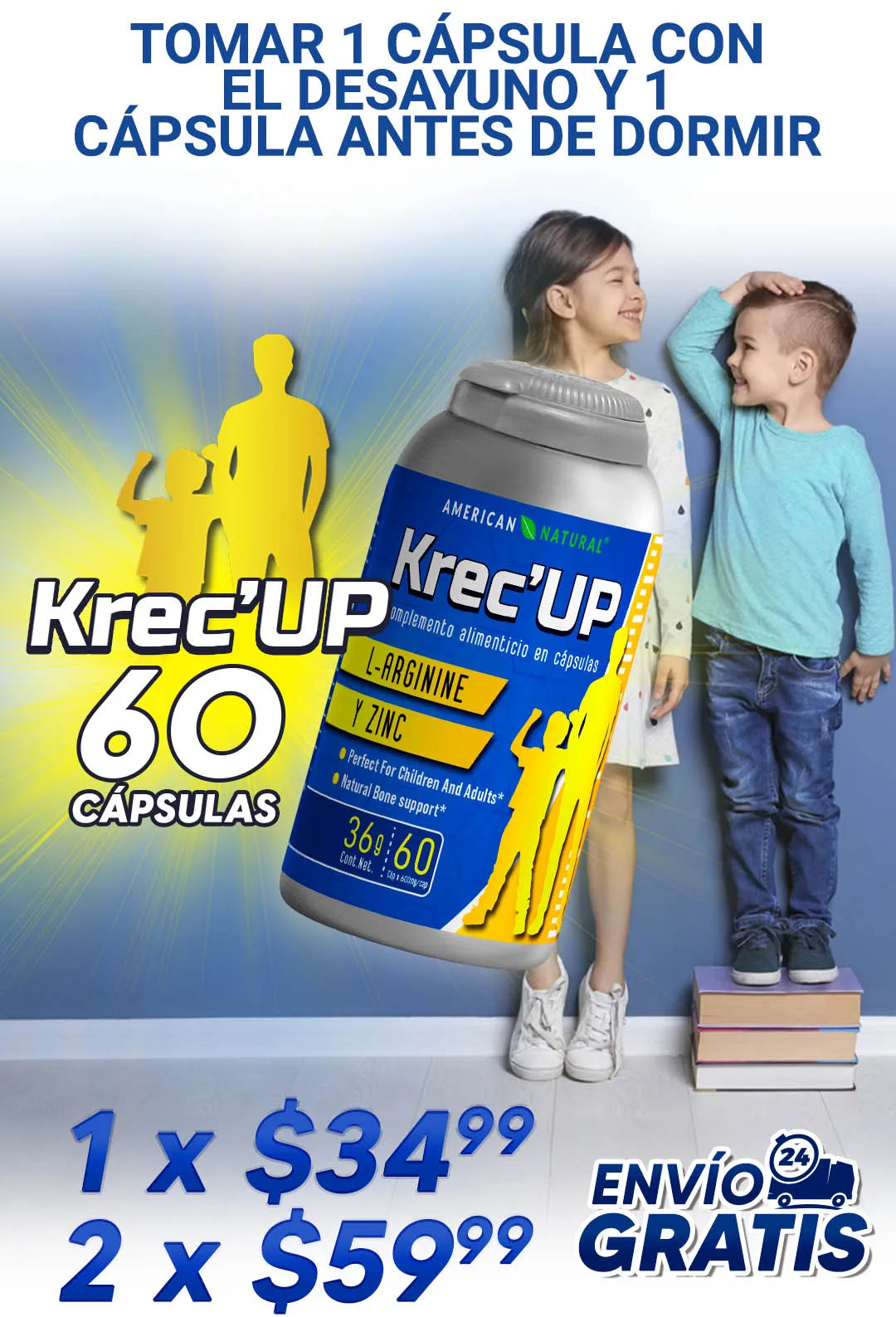 "Tu mejor versión empieza con confianza. Krec'UP te ayuda a crecer y destacar. ¿Estás listo para el cambio?"